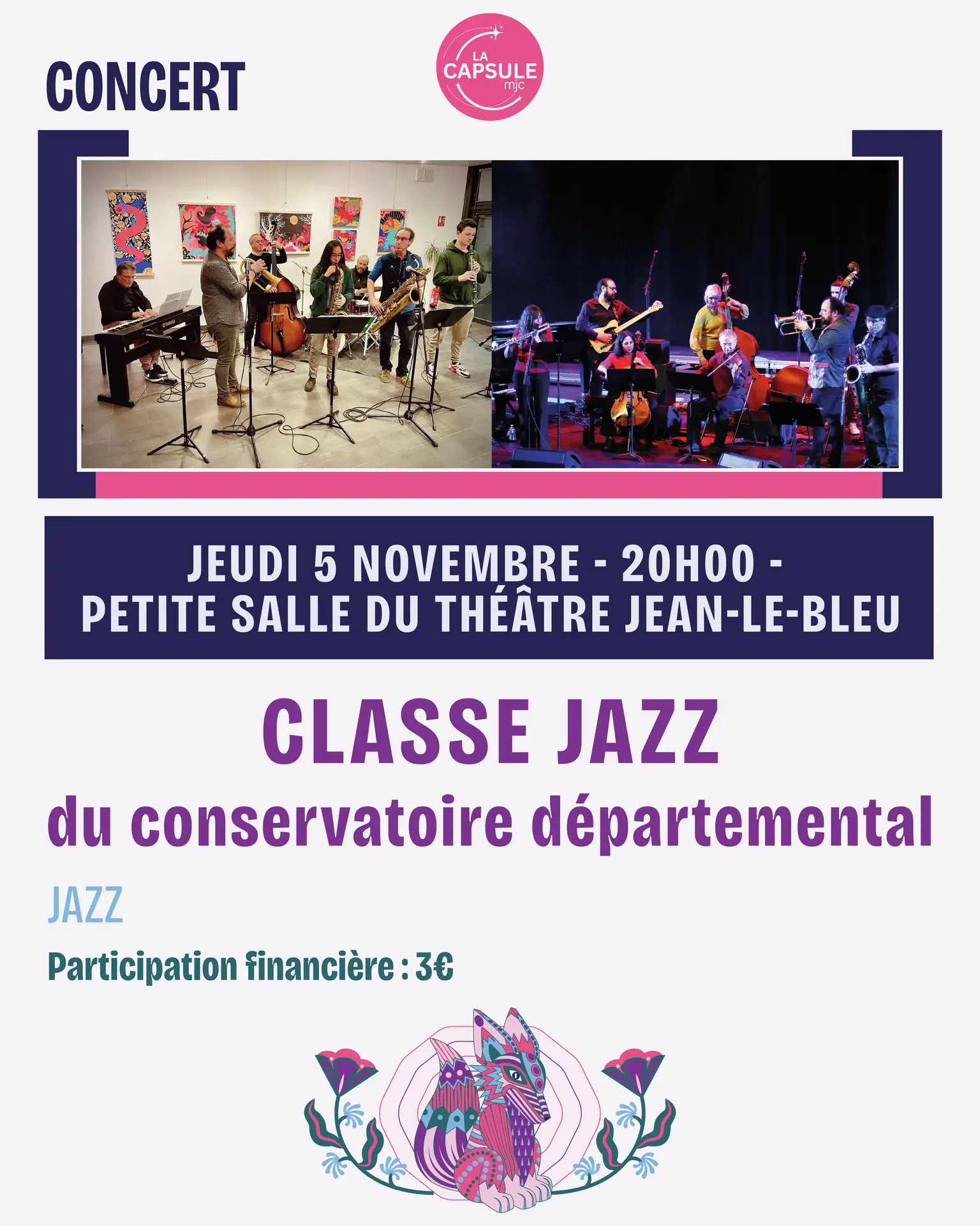 Classe Jazz du conservatoire départemental