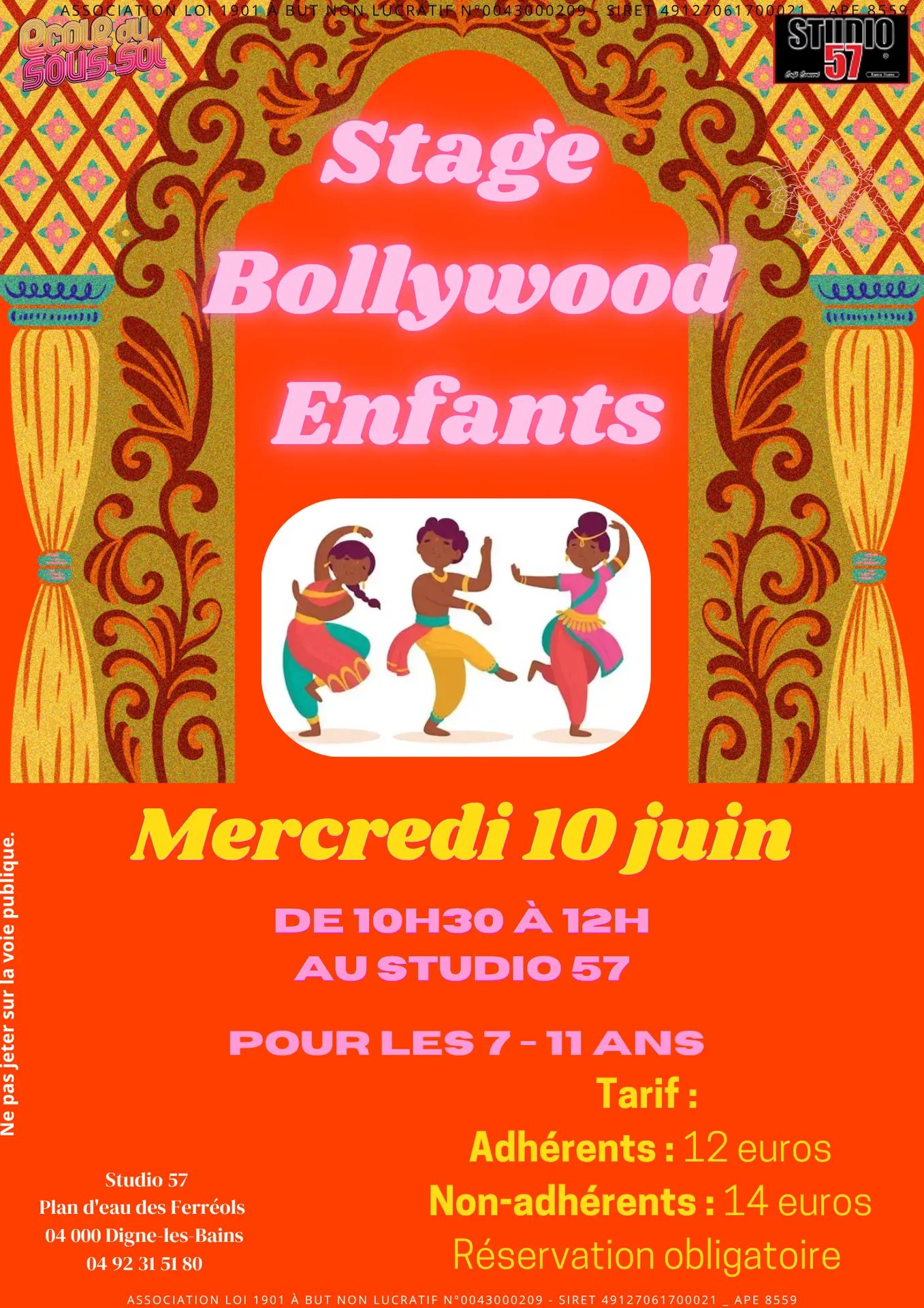 Stage Bollywood Enfants