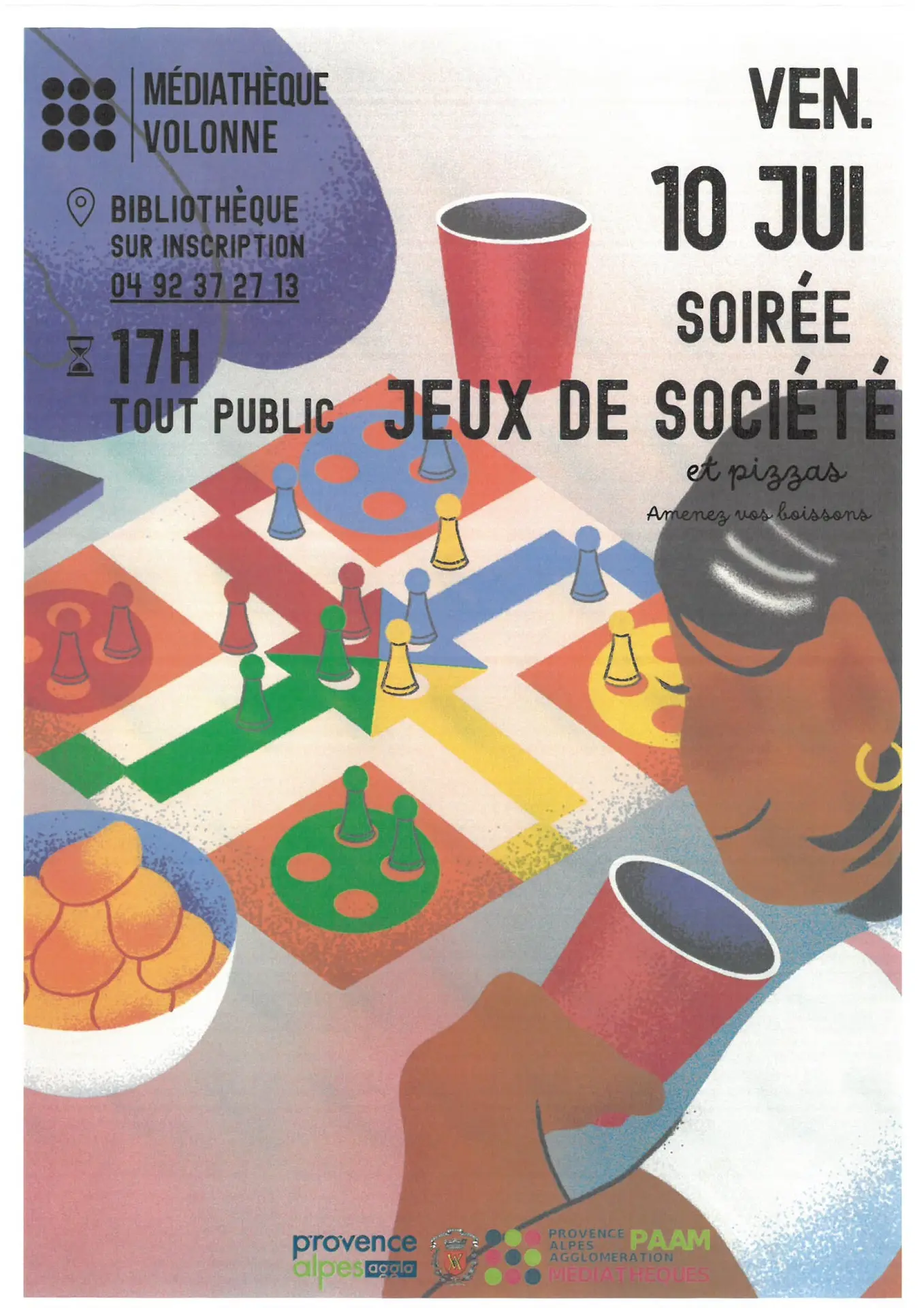 Soirée jeux de société à Volonne