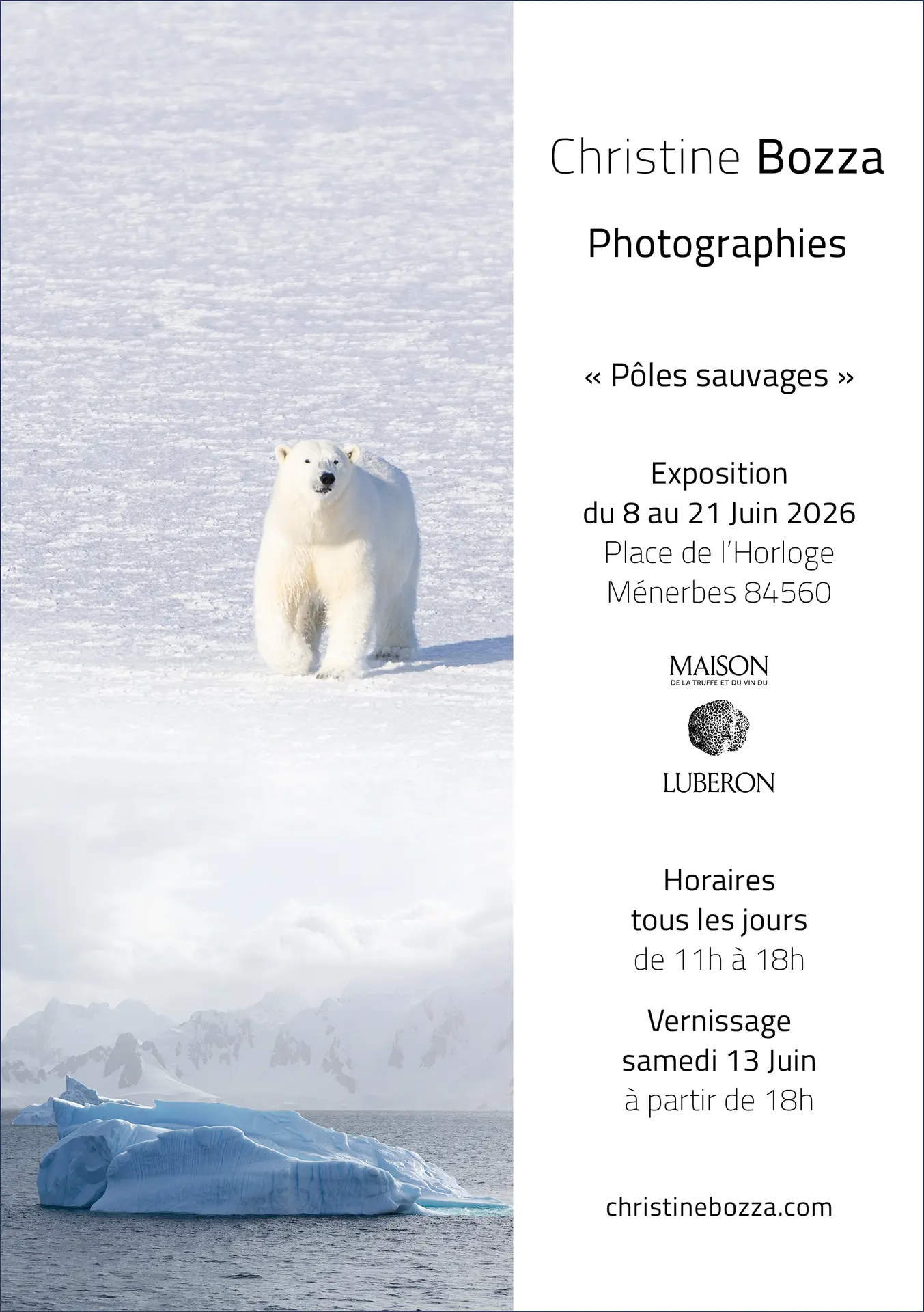 Exposition "Pôles Sauvages" - Photographies de Christine BOZZA