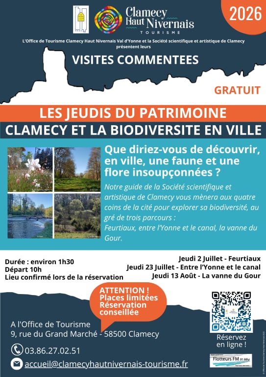 Visites commentées : Clamecy et la biodiversité en ville
