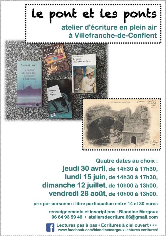 Le pont et les ponts • Atelier d'écriture déambulant