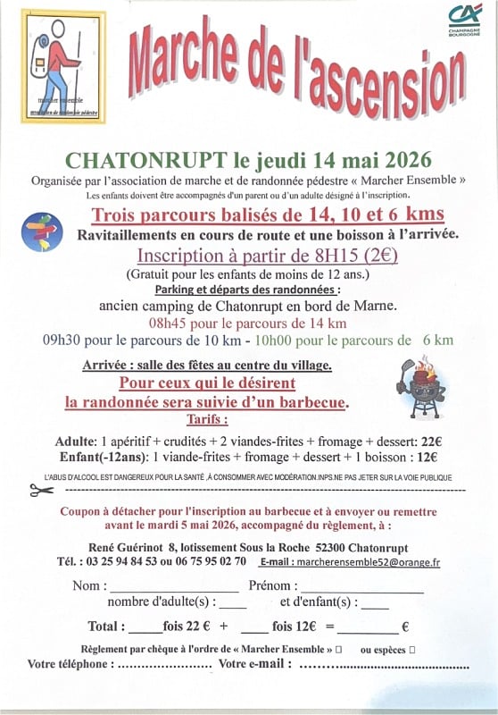 Marche de l'ascension à Chatonrupt
