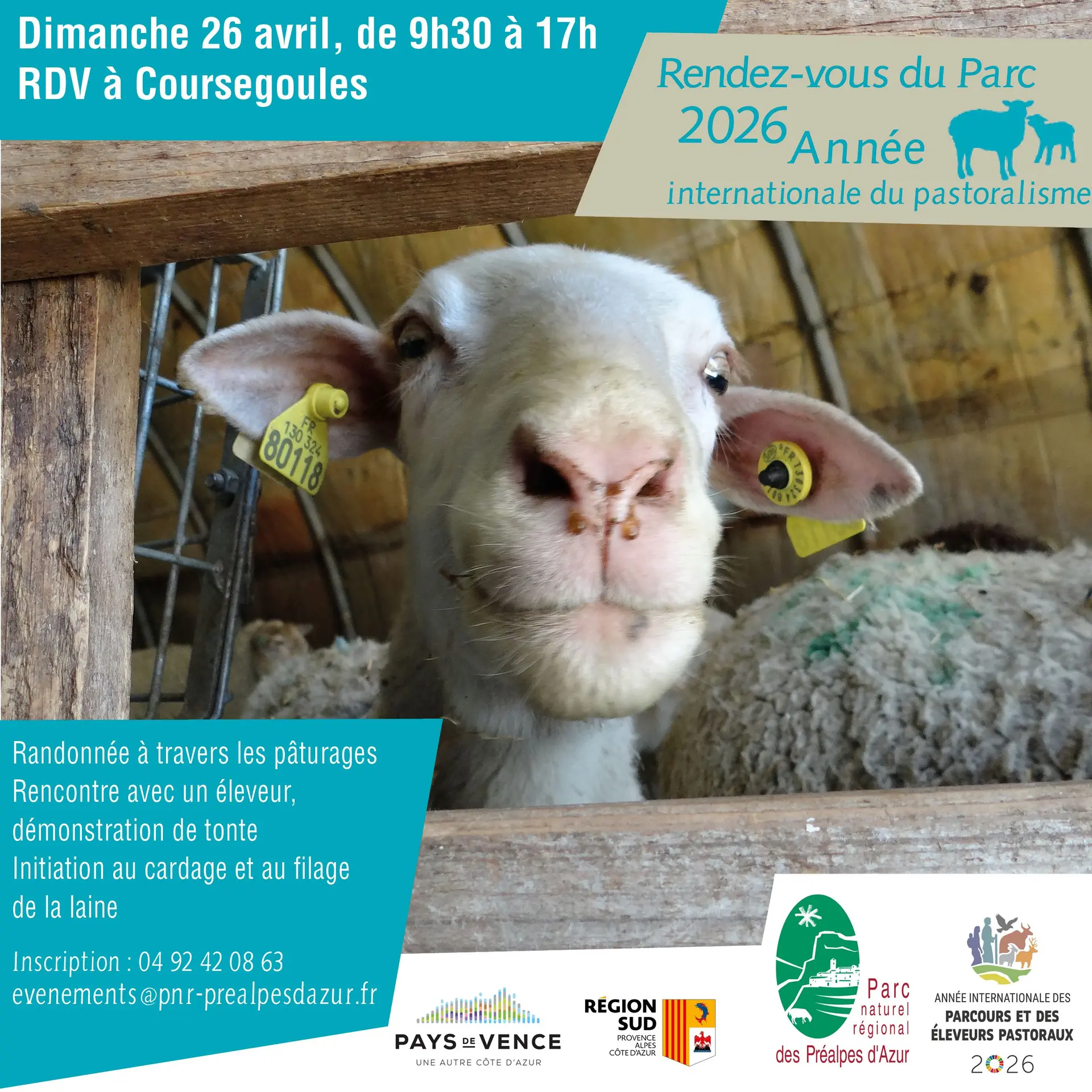 Rendez-vous du Parc à Coursegoules autour de la laine