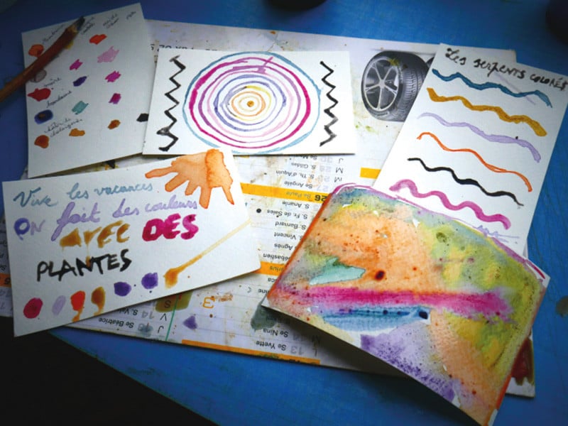 Nuances végétales – atelier de fabrication d’encres végétales + expérimentations