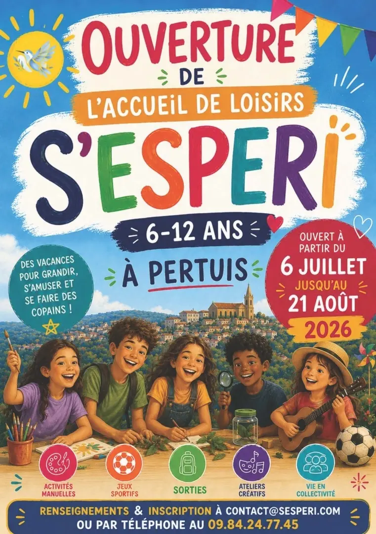 Ouverture de l'accueil de loisirs s'esperi