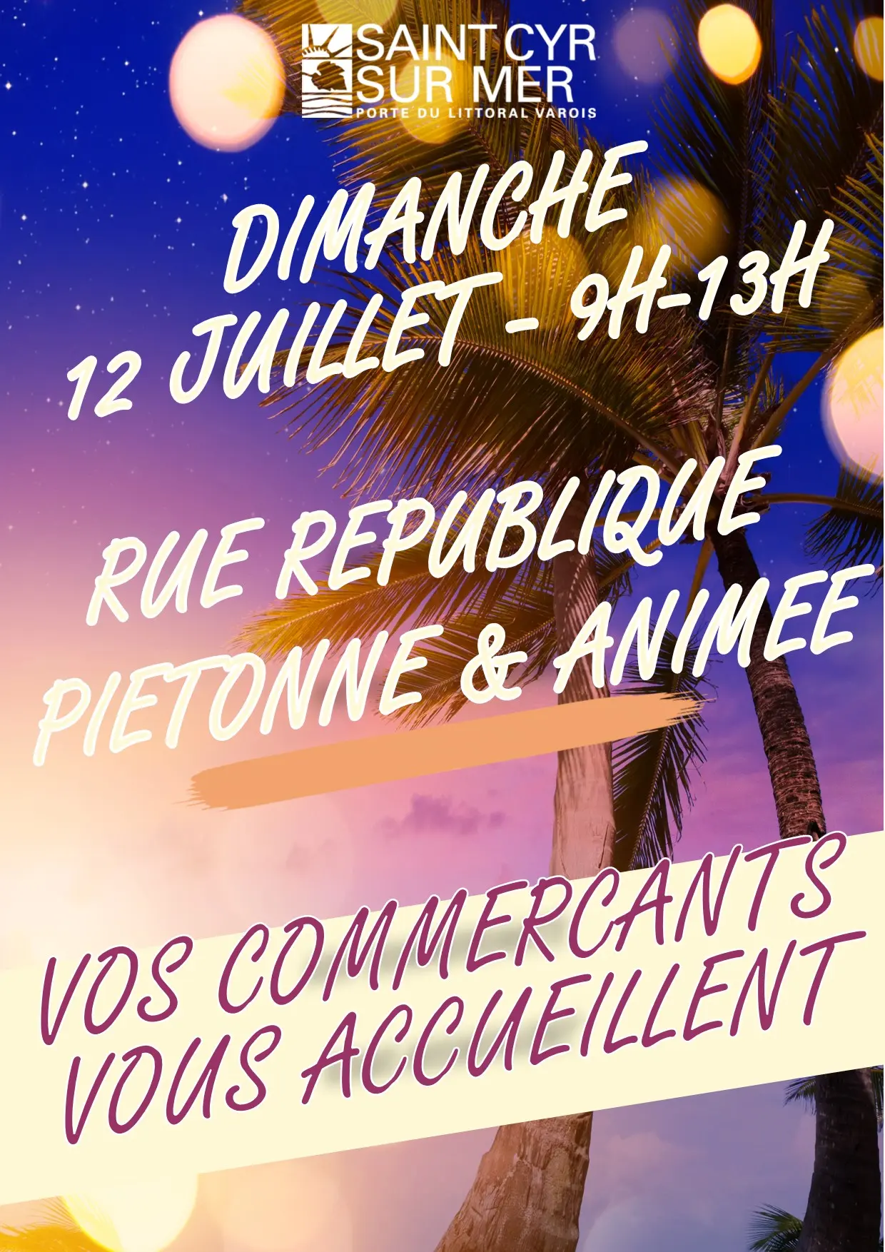 Rue République piétonne et animée