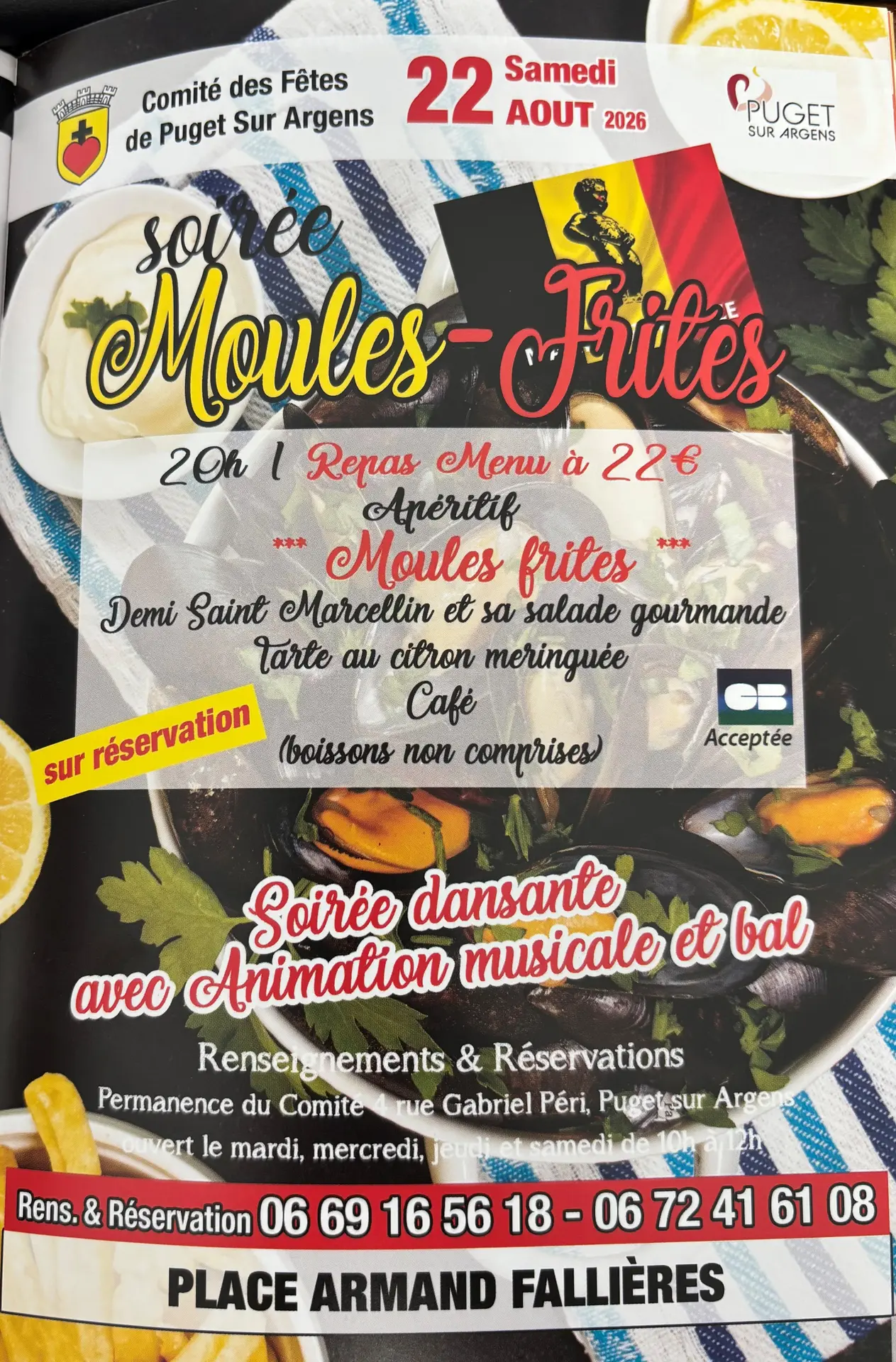 Soirée Moules-Frites