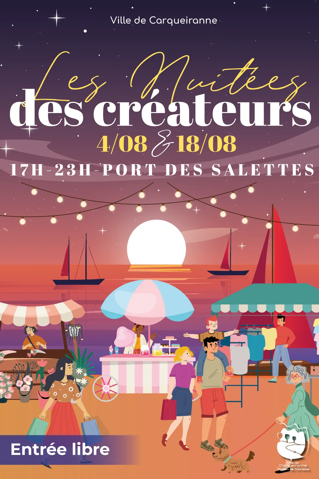 Les nuitées des créateurs