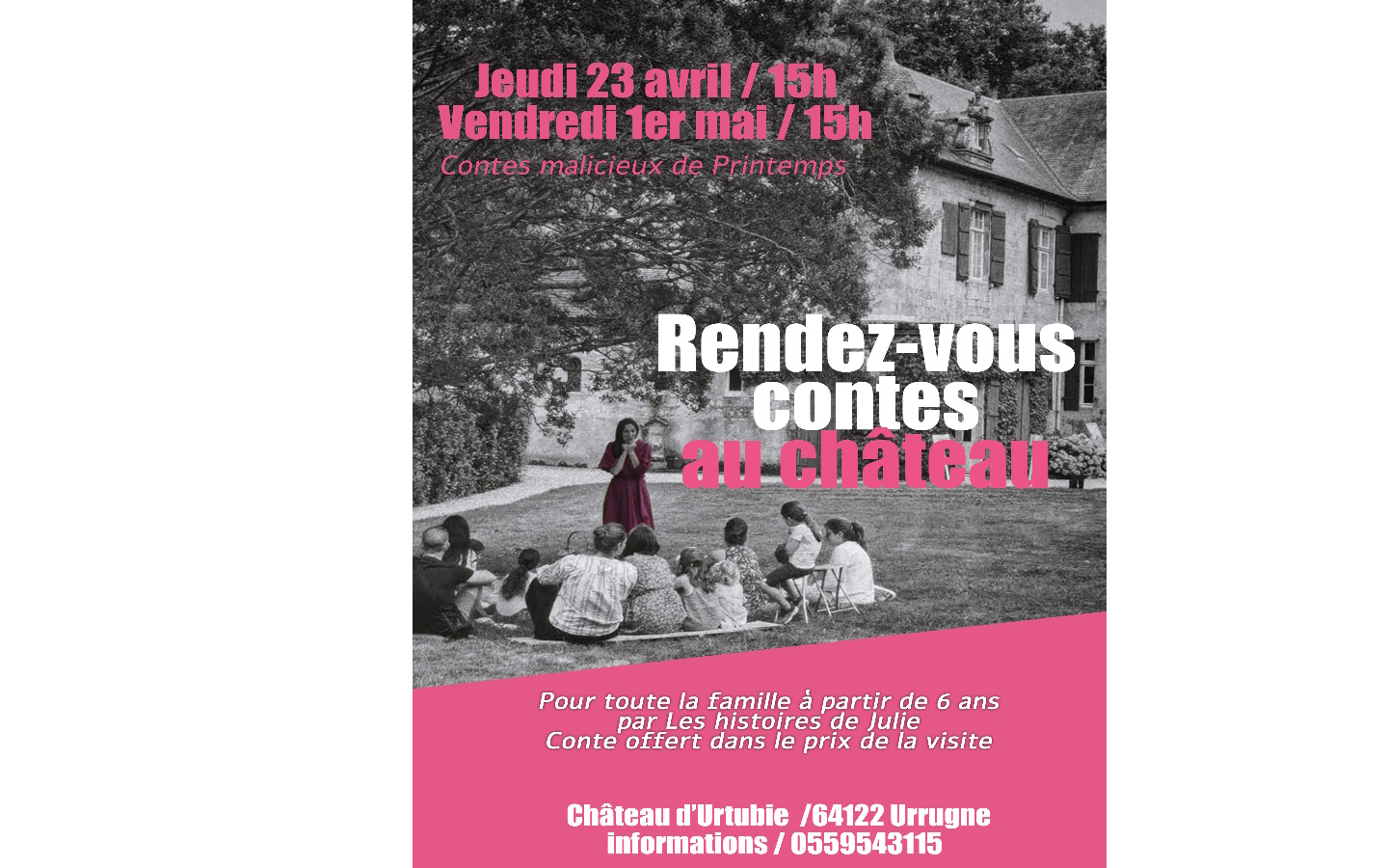 Les contes de Julie au château d'Urtubie : contes malicieux de Printemps