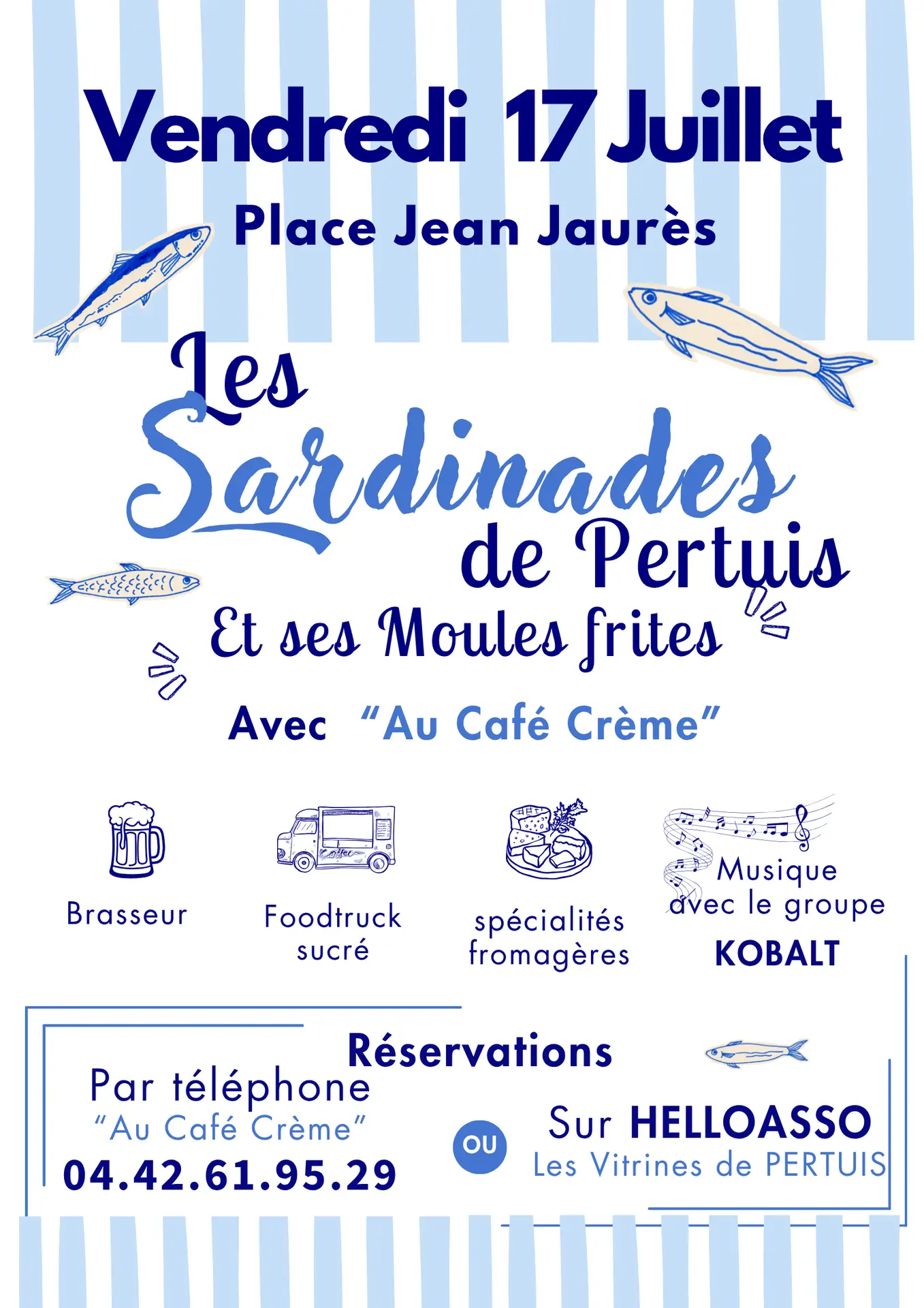 Les Sardinades de Pertuis et ses moules frites