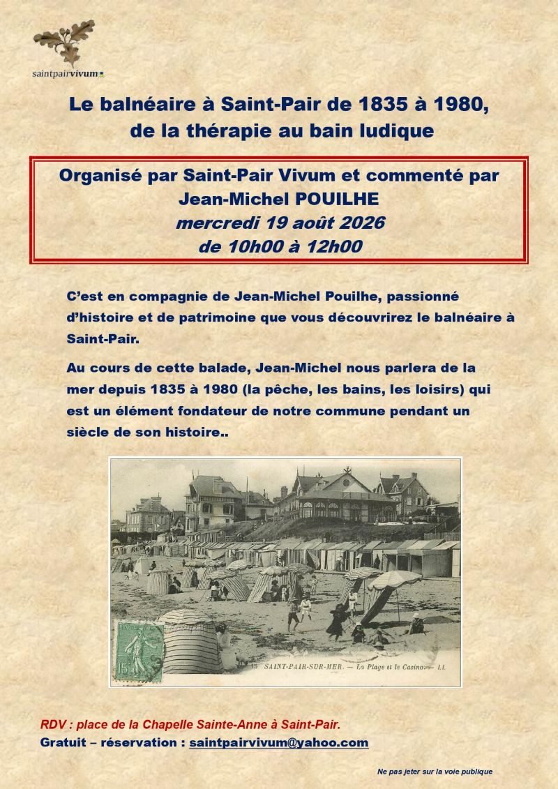 Visite guidée - Le balnéaire à Saint-Pair