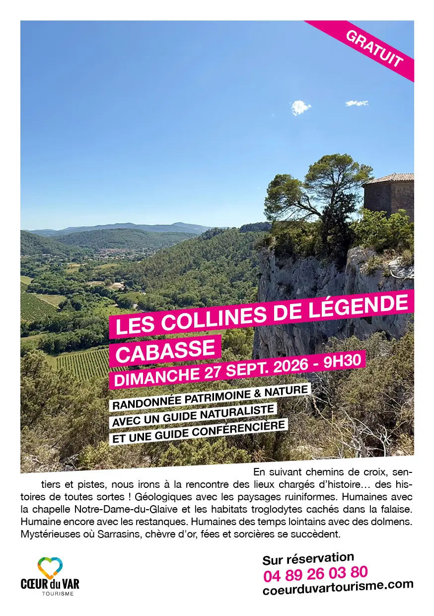 Randonnée commentée "Les collines de légende" à Cabasse