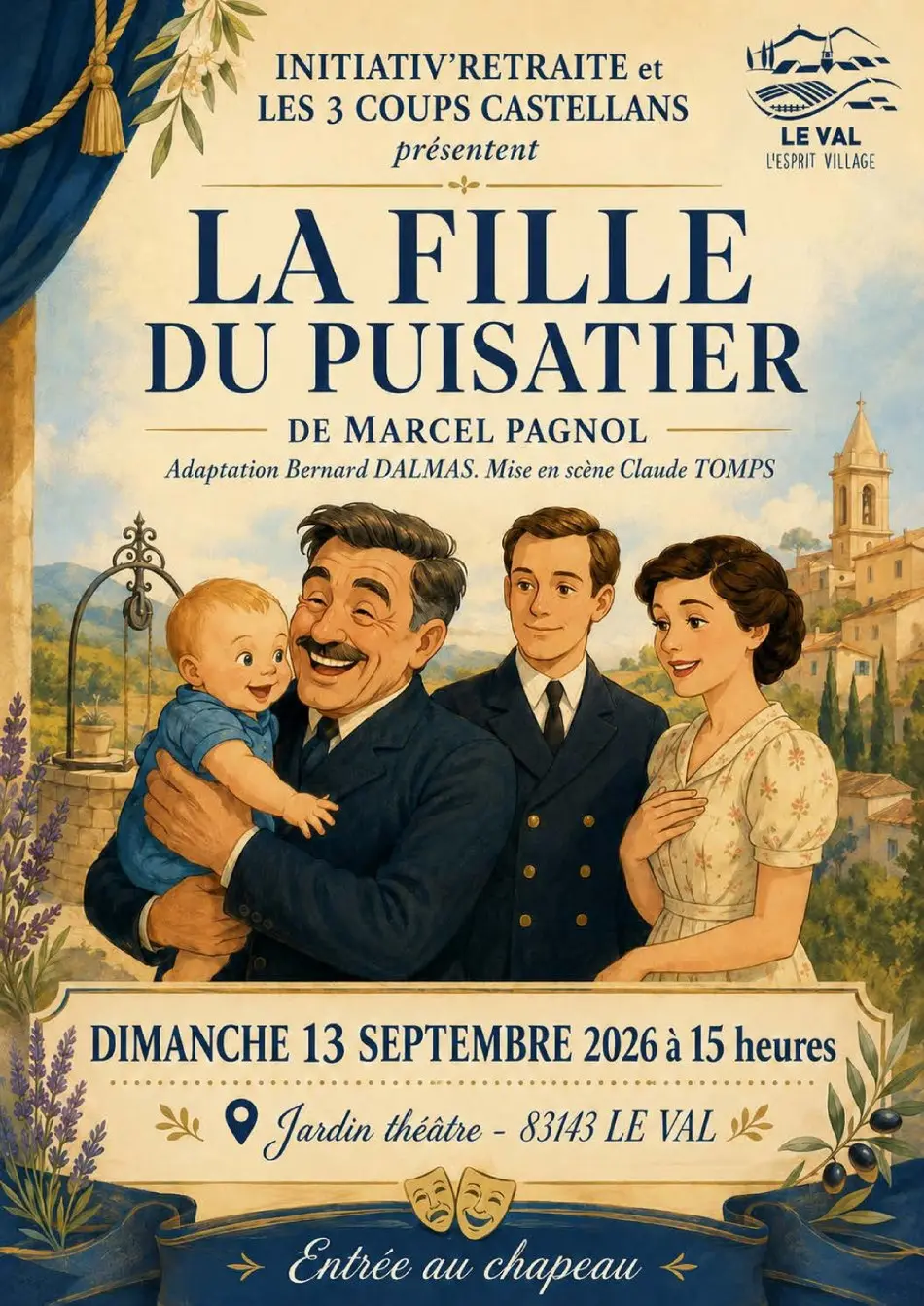 Pièce de théâtre : la Fille du puisatier