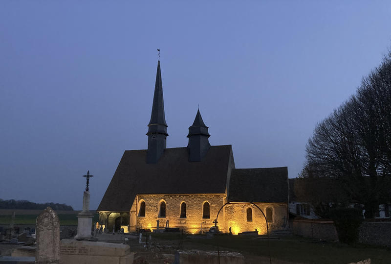 Pierres en Lumières sous les deux clochers d'Epieds