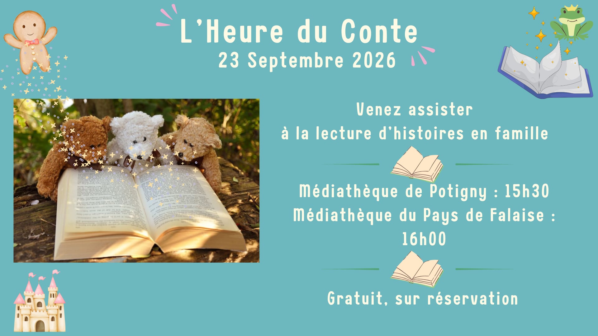 L'Heure du Conte à la Médiathèque de Potigny