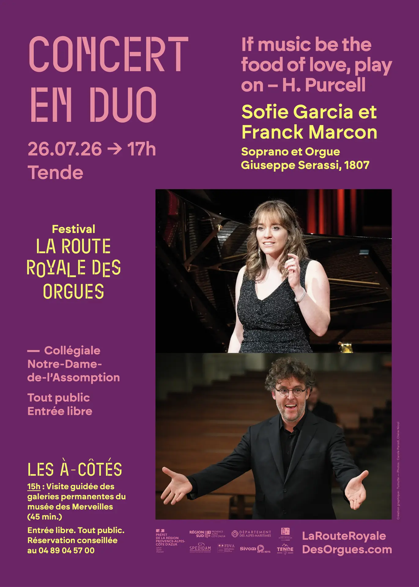 Festival international de la Route Royale des orgues : Concert "If music be the food of love"