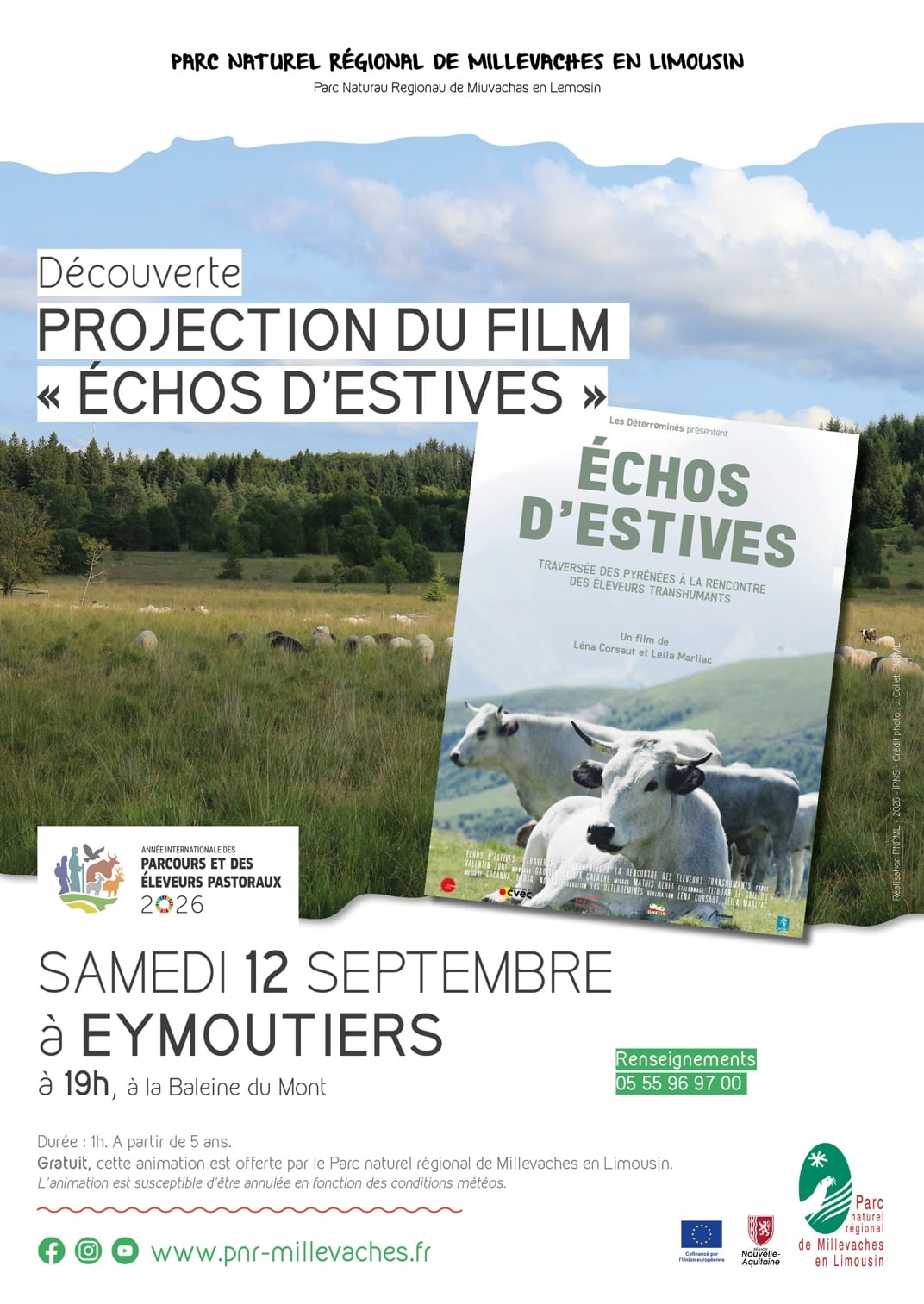 Projection du film "Echos d'estives"