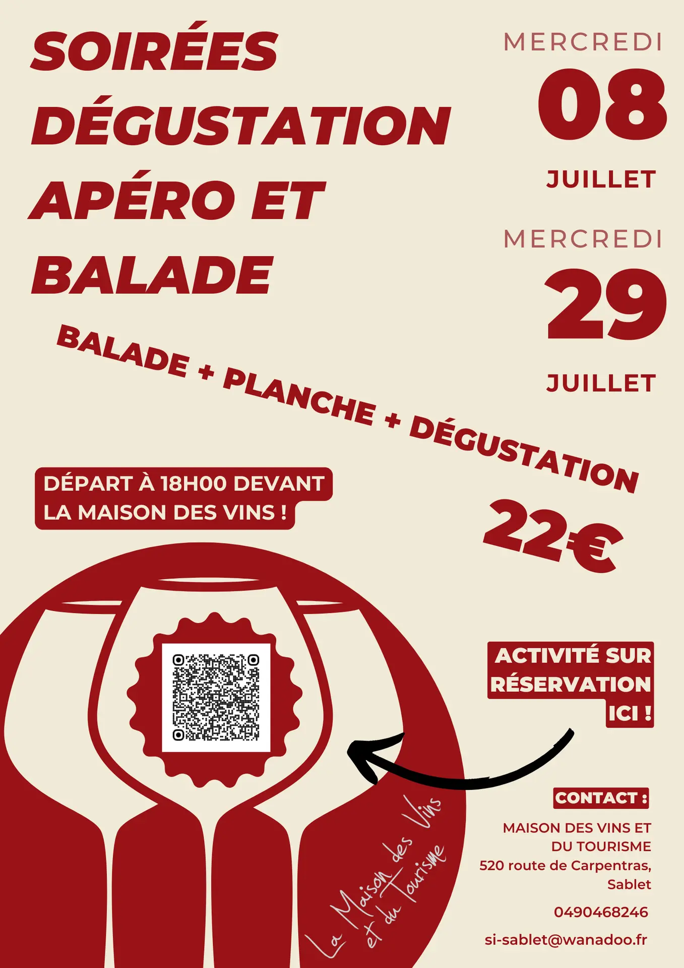 Soirées dégustation Apéro et balade