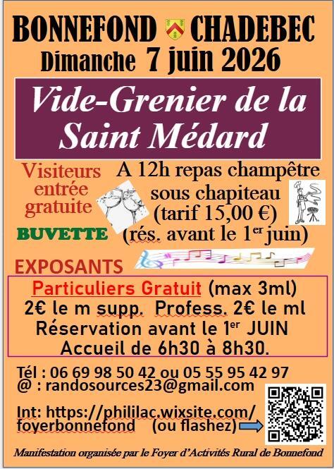 Vide greniers de la saint médard