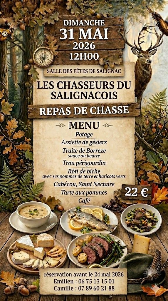 Repas de chasse - Salignac-Eyvigues