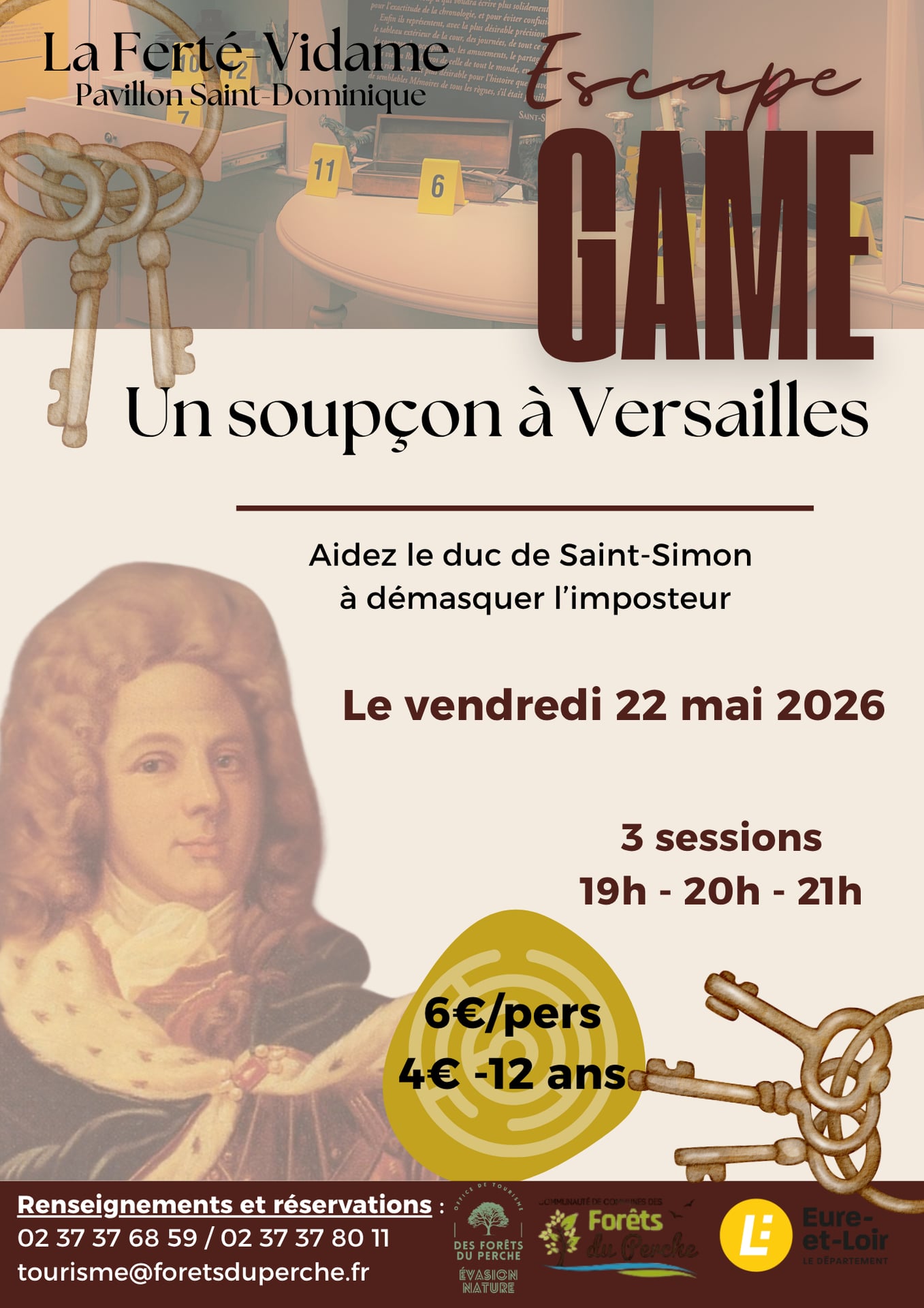 escape Game "Un soupçon à Versailles