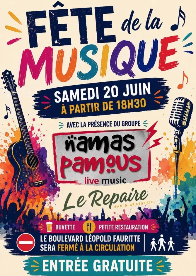 Fête de la musique - Le Repaire - Concert des Namas Pamous
