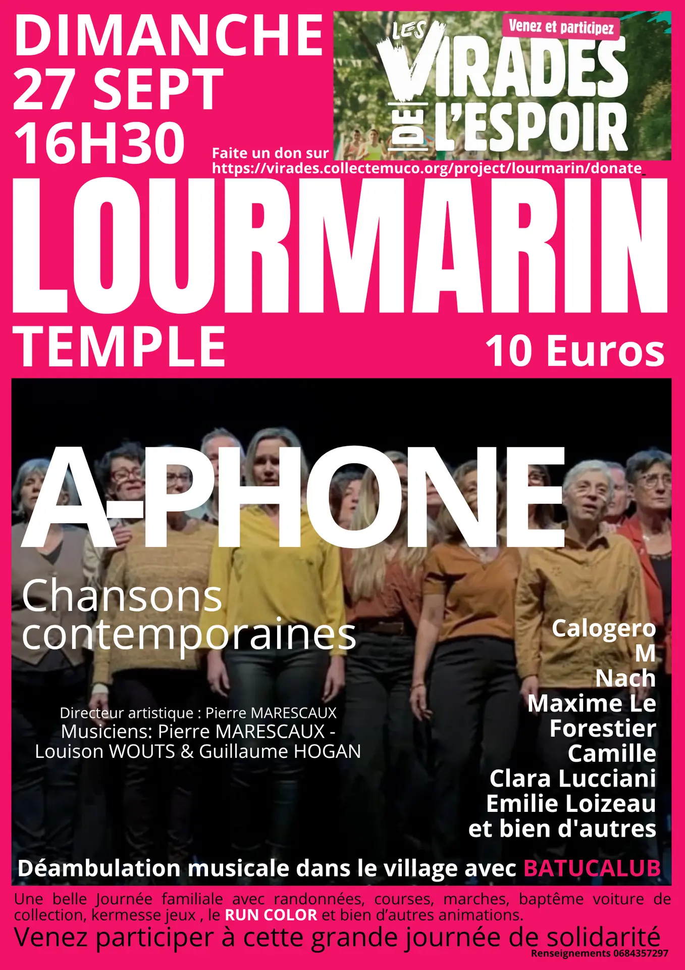 Virade de l'espoir CONCERT