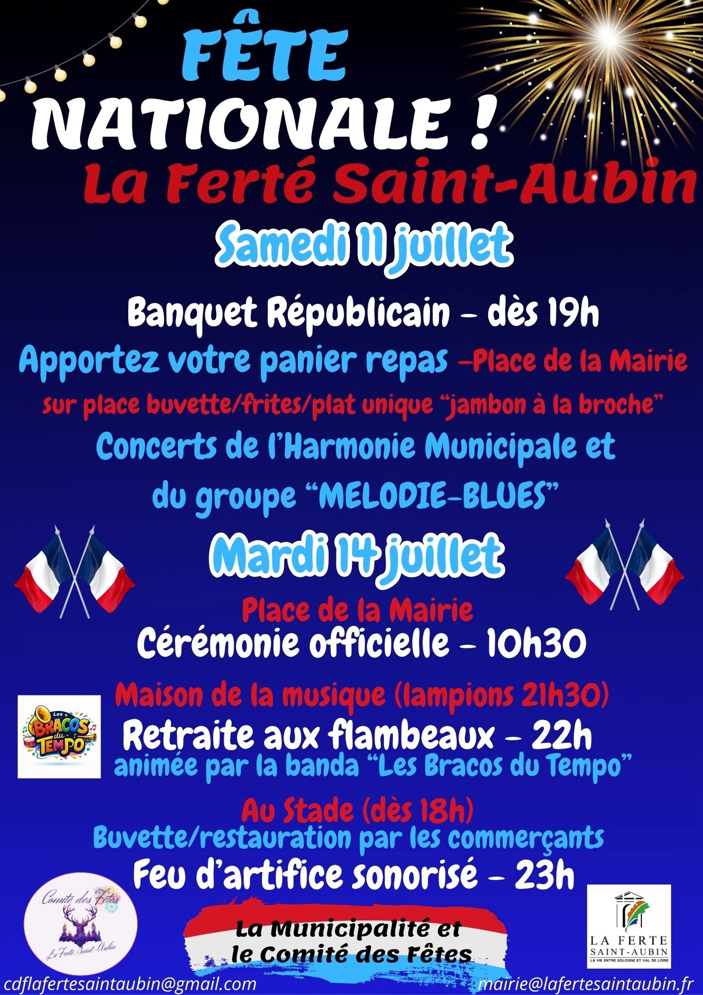 Fête nationale à la Ferté Saint Aubin