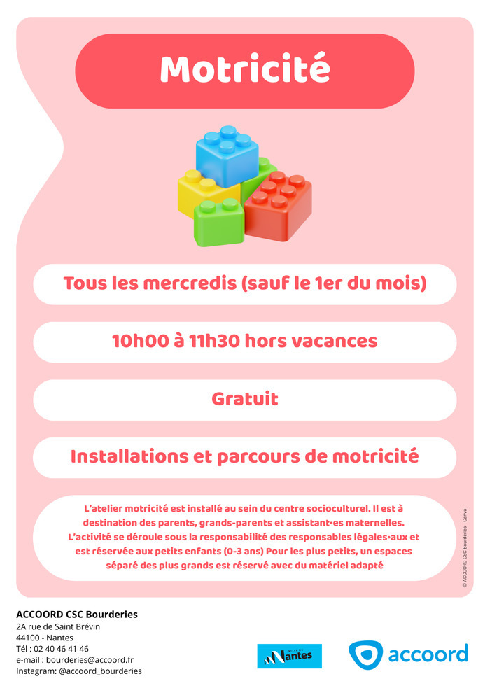 Atelier motricité pour les 0-3 ans