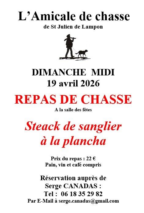 Repas de chasse - Saint Julien de Lampon