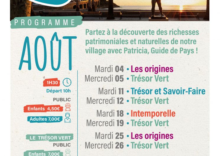 VISITES GUIDEES D’AOÛT