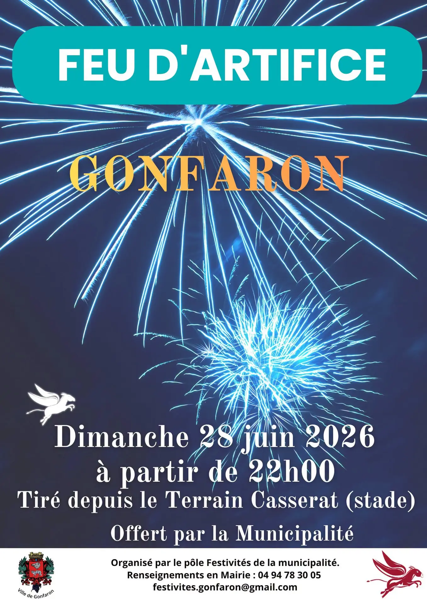 Feu d'artifice à Gonfaron