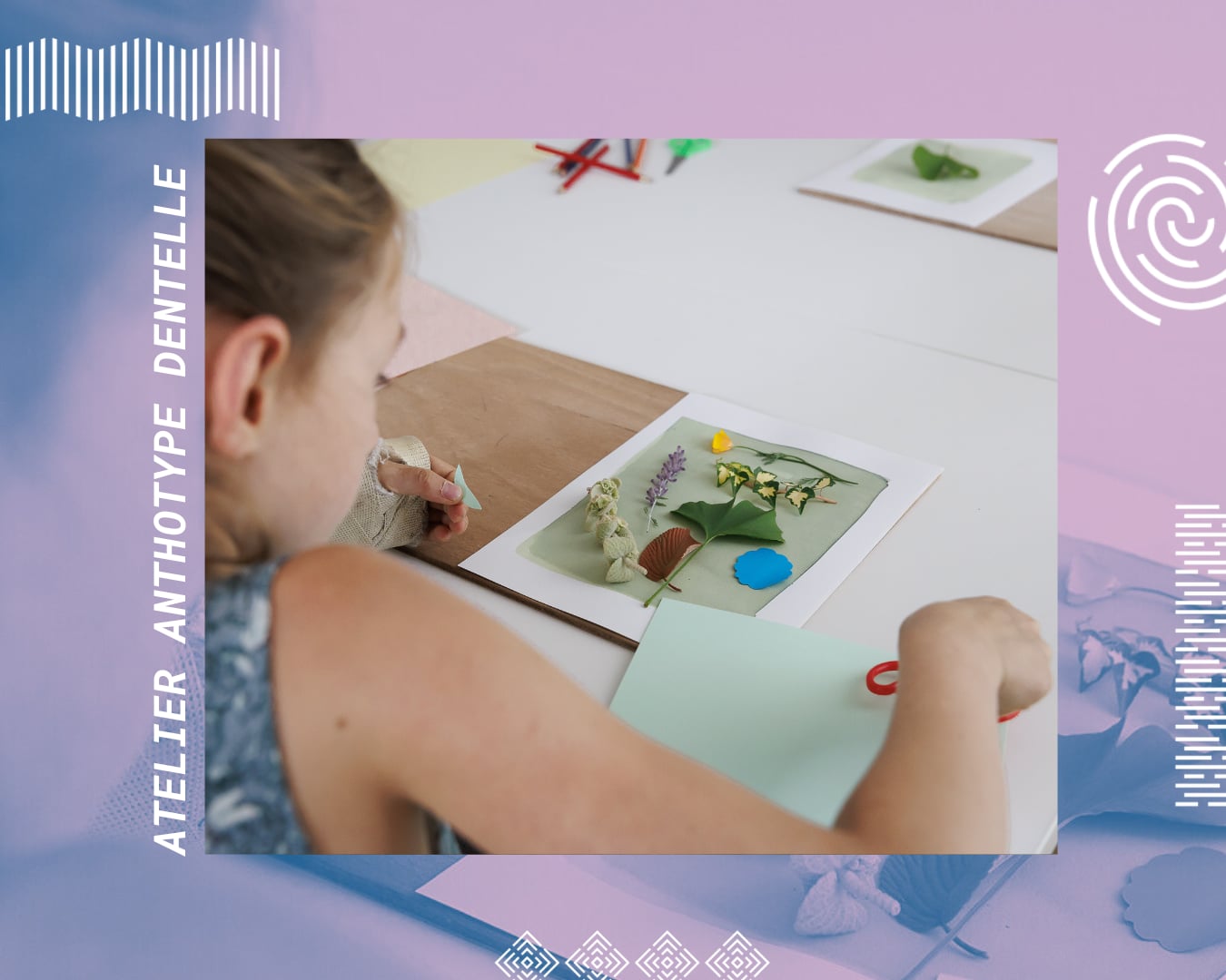 Cité de l'Accordéon et des Patrimoines : Atelier impression - Dentelle et végétaux