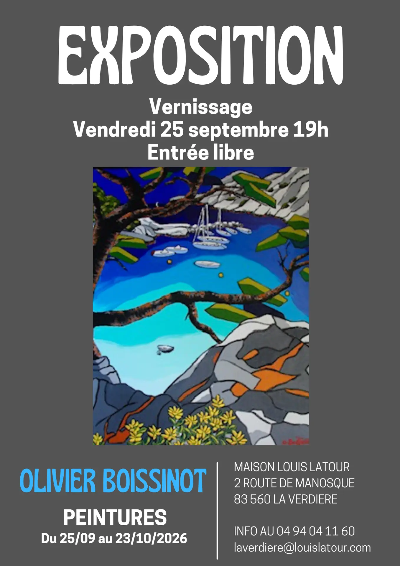 Exposition : Olivier Boissinot - Peintures