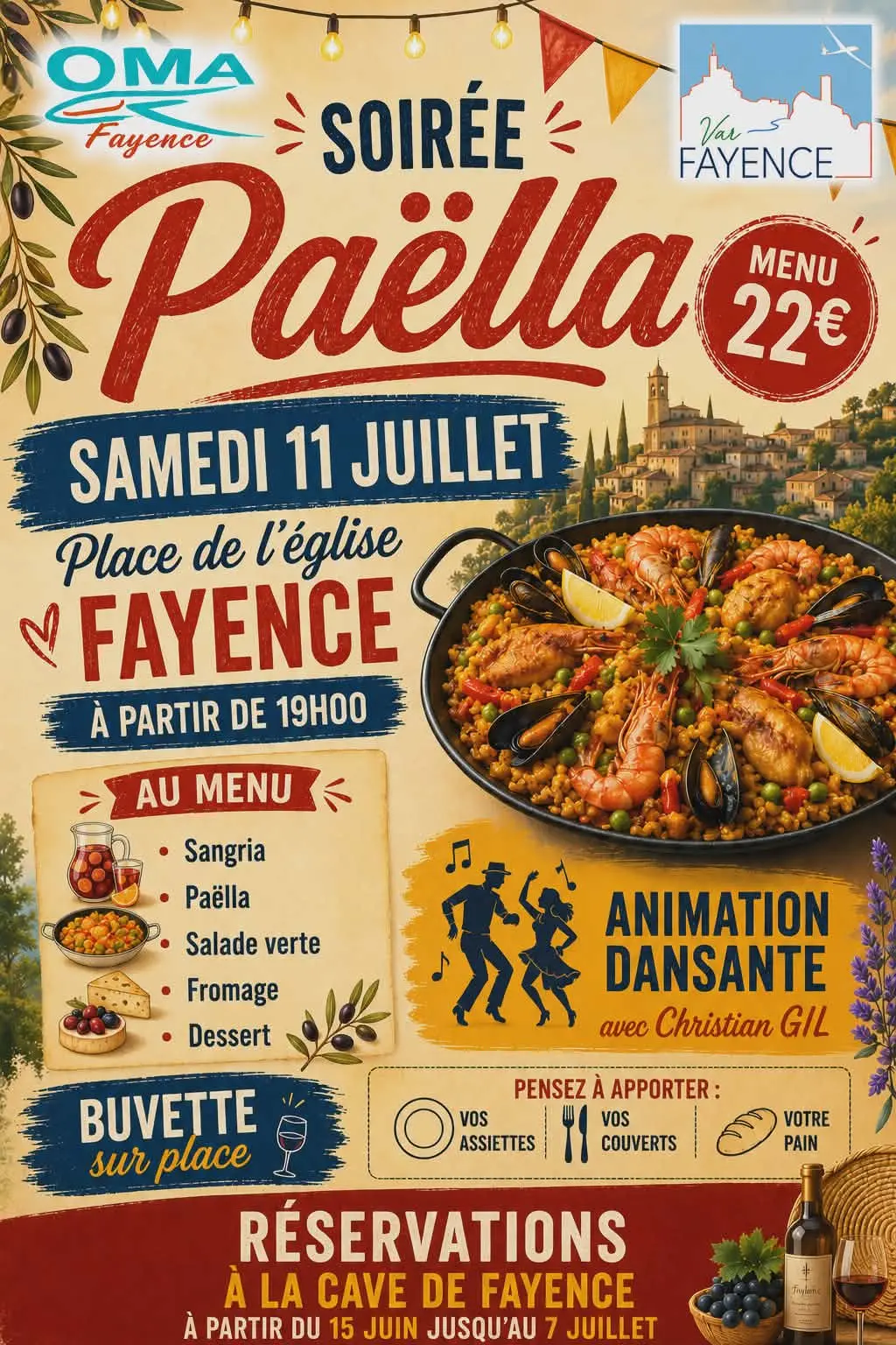 Soirée Paëlla