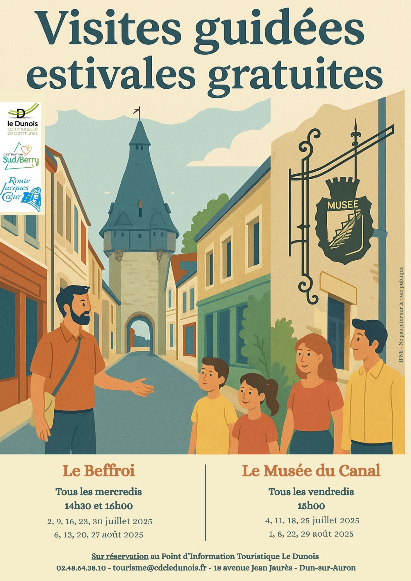 Visites Guidées Estivales du Musée du Canal de Berry de Dun-sur-Auron