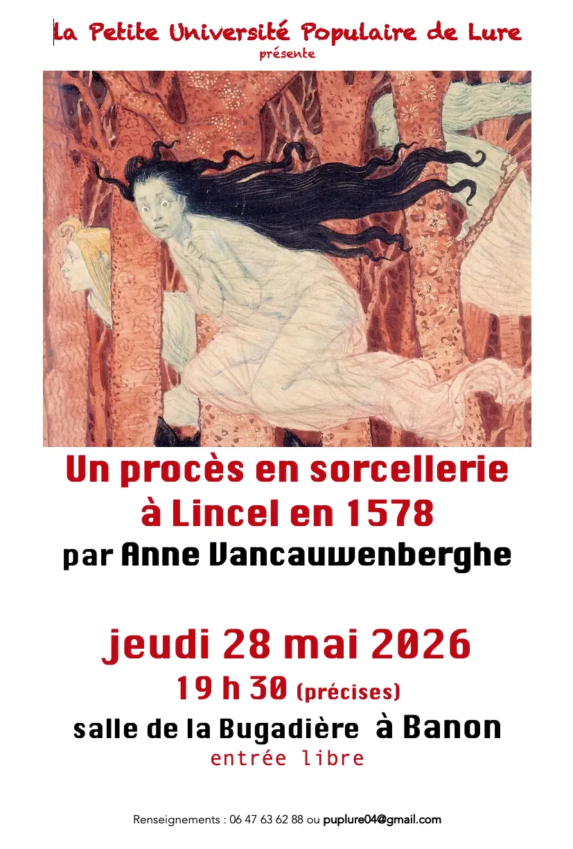 Conférence -"Un procès en sorcellerie à Lincel en 1578"