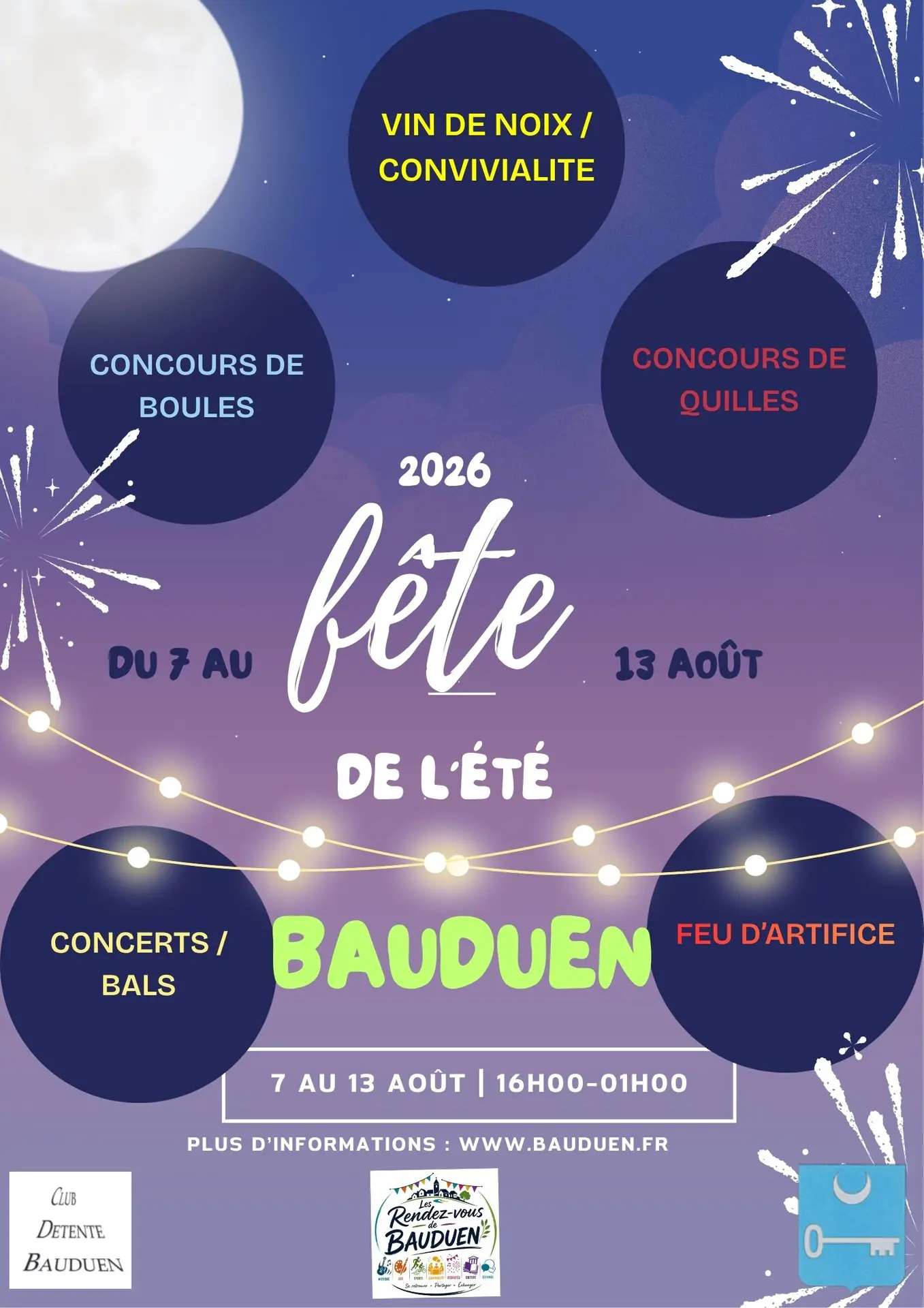 Fête d'été : feu d'artifice et Bal concert