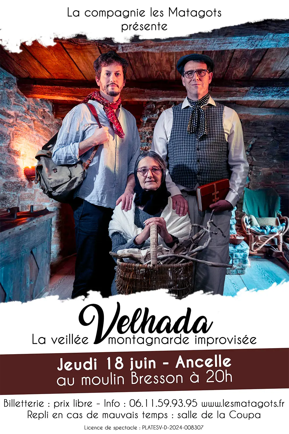 Spectacle "Velhada, la veillée montagnarde improvisée"
