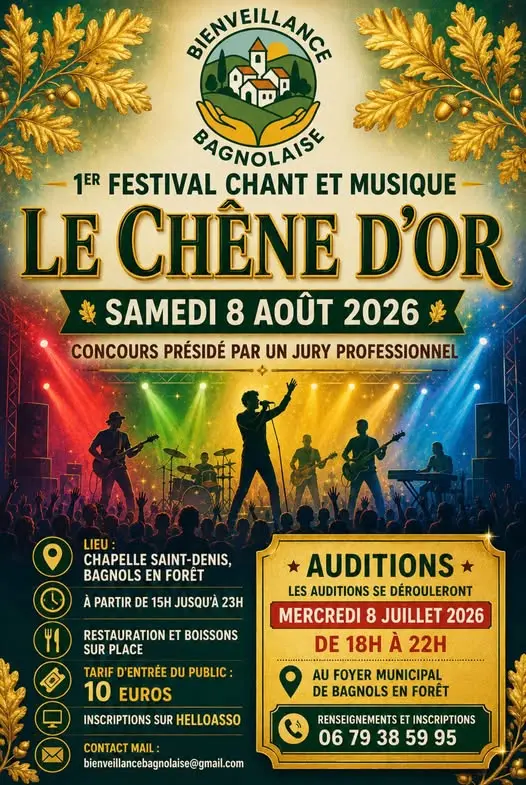 1er Festival Chant et Musique "Le Chêne d'or"