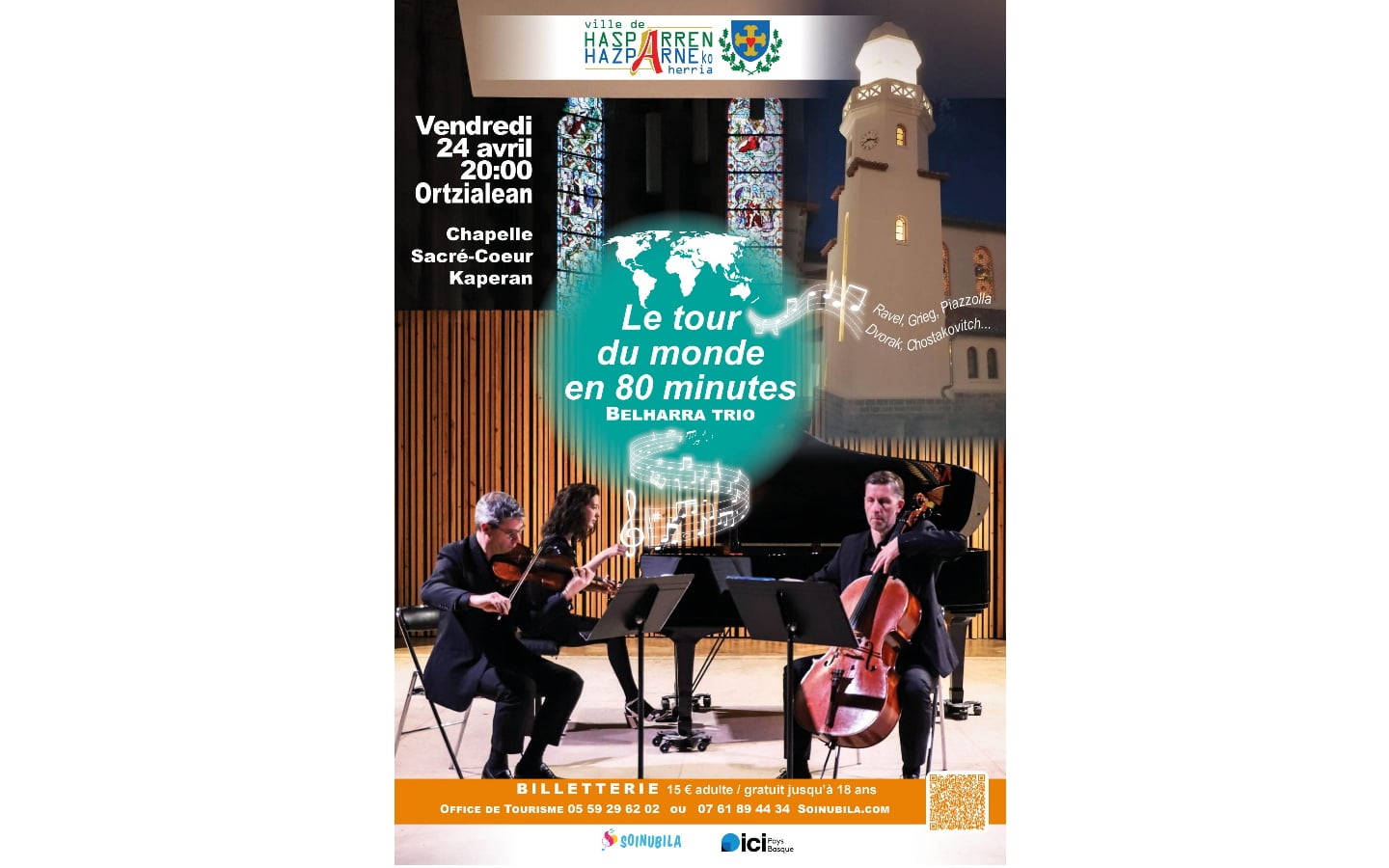 Kaperaldi : Concert "Le tour du monde en 80 minutes"