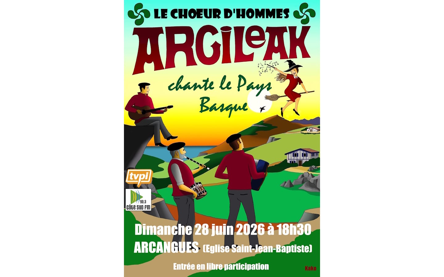 Concert du choeur d'hommes Argileak