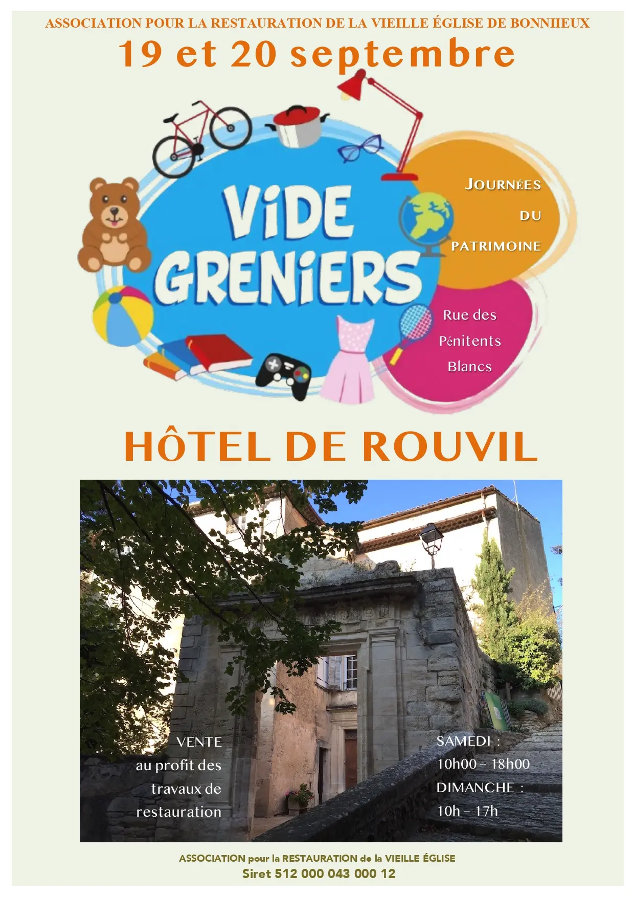Vide-greniers à l'Hôtel de Rouvil