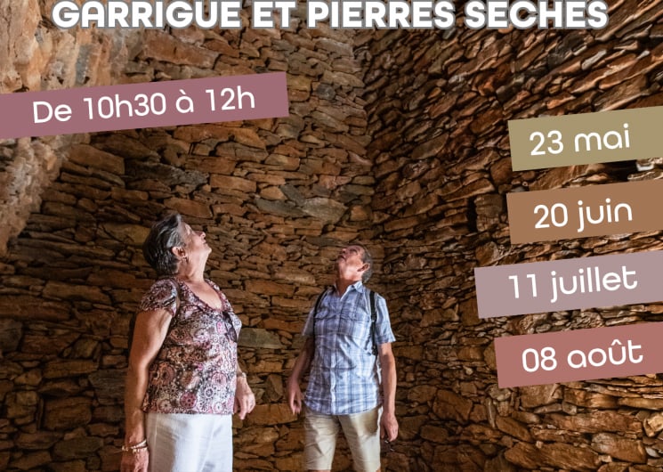 VISITES GUIDEES : BALADES SENSORIELLES ENTRE GARRIGUE ET PIERRES SECHES