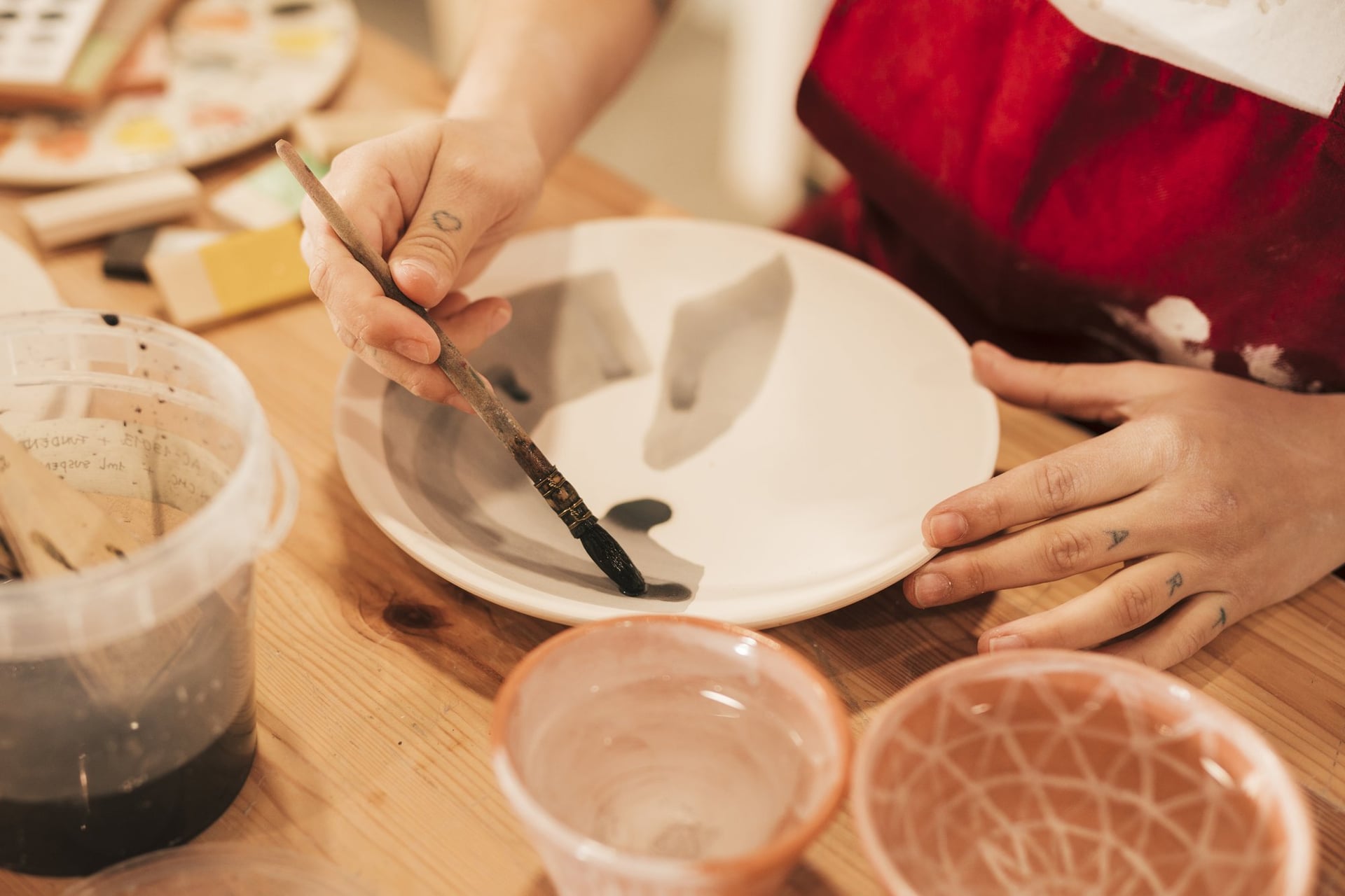 Atelier peinture sur céramique avec "Eva Poterie"