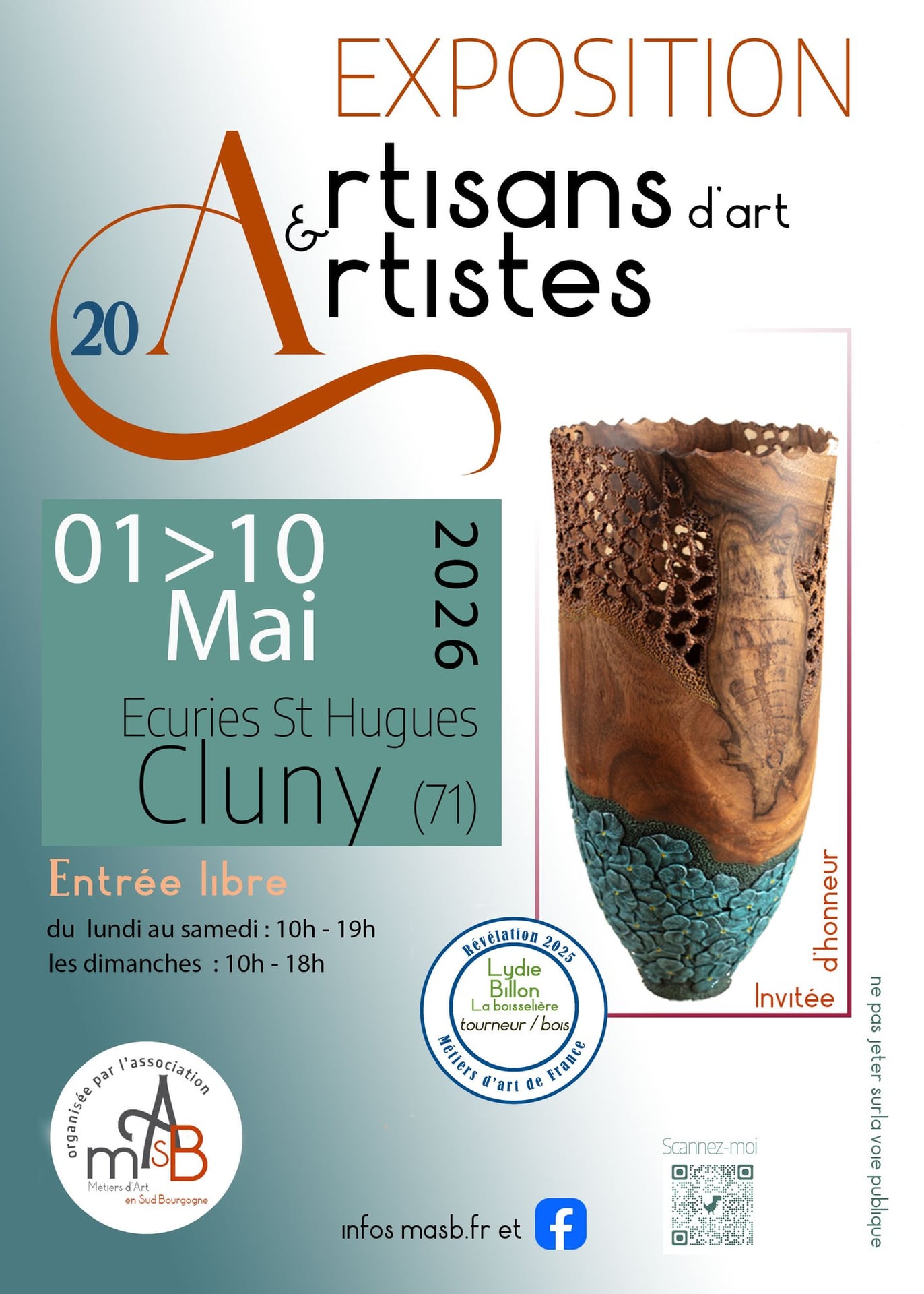Exposition Vente Métiers d'art en Sud Bourgogne
