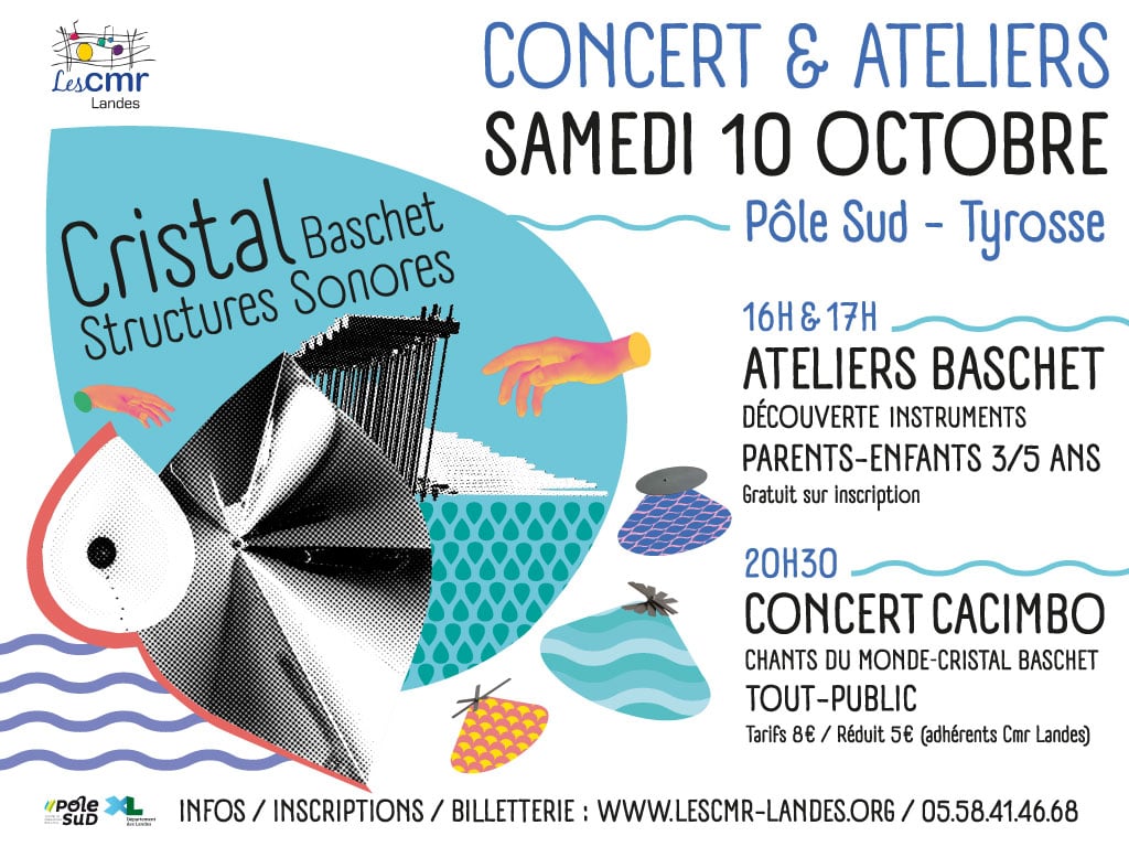 Cristal et Structures Sonores Baschet : concert et ateliers !