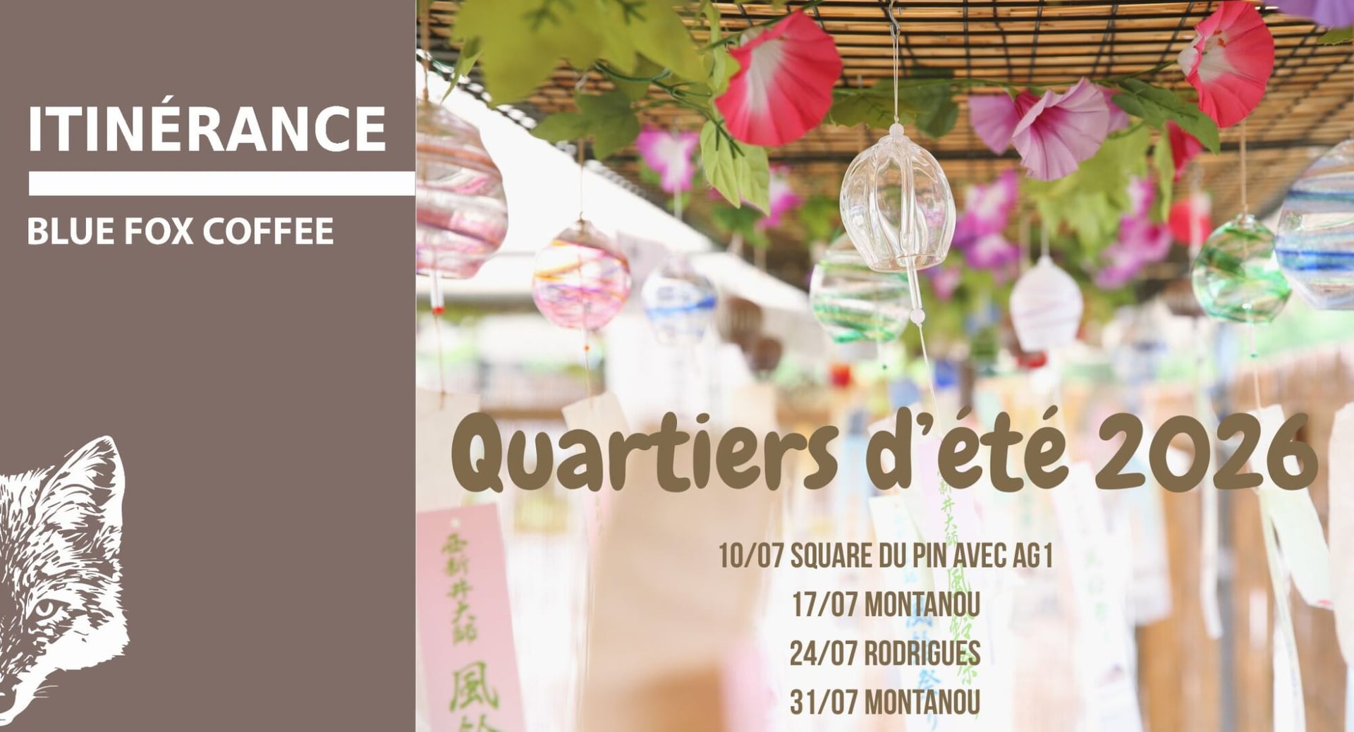 Les quartiers d'été du Blue Fox Coffee