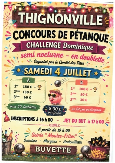 Concours de pétanque